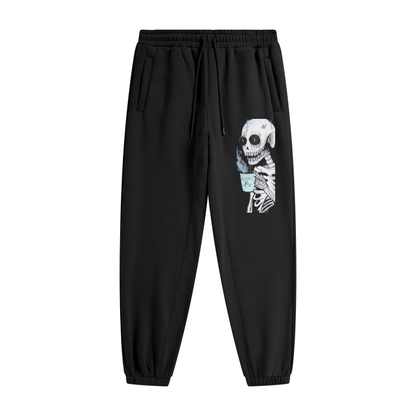 Unspoken Thirsty Skull Fleece Joggers