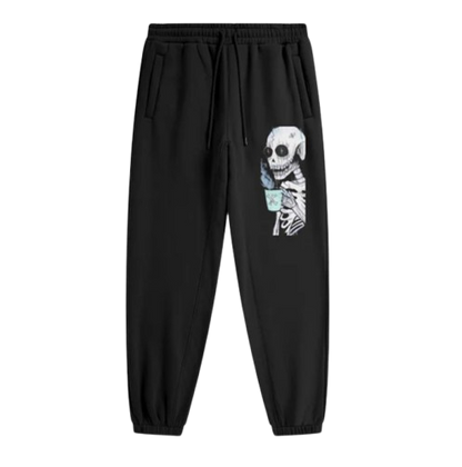 Unspoken Thirsty Skull Fleece Joggers