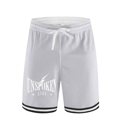 Unspoken White Basketball Shorts