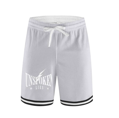 Unspoken White Basketball Shorts