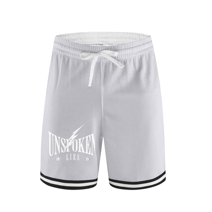 Unspoken White Basketball Shorts